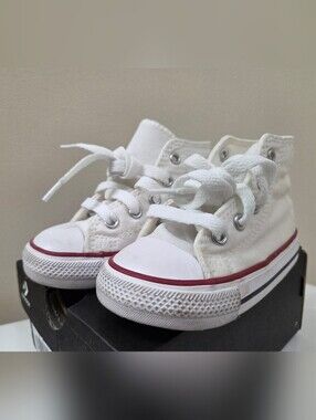 Converse "Chuck Taylor" All Star High Top Sneakers. Toddler Size 6c. White
